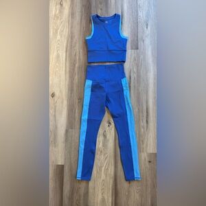 Move Theology Color block Blue/Light blue Activewear Set